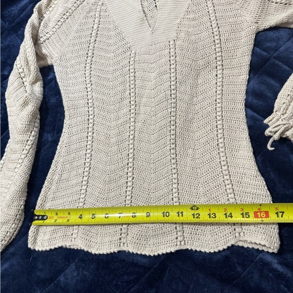 J. Crew Cream V-Neck Sweater - Picture 9 of 12
